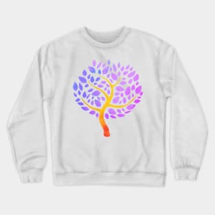 Purple Tree Of Life Crewneck Sweatshirt